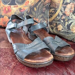 Dusty Blue Born Mary Jane Leather Sandals
FREE SHIPPING